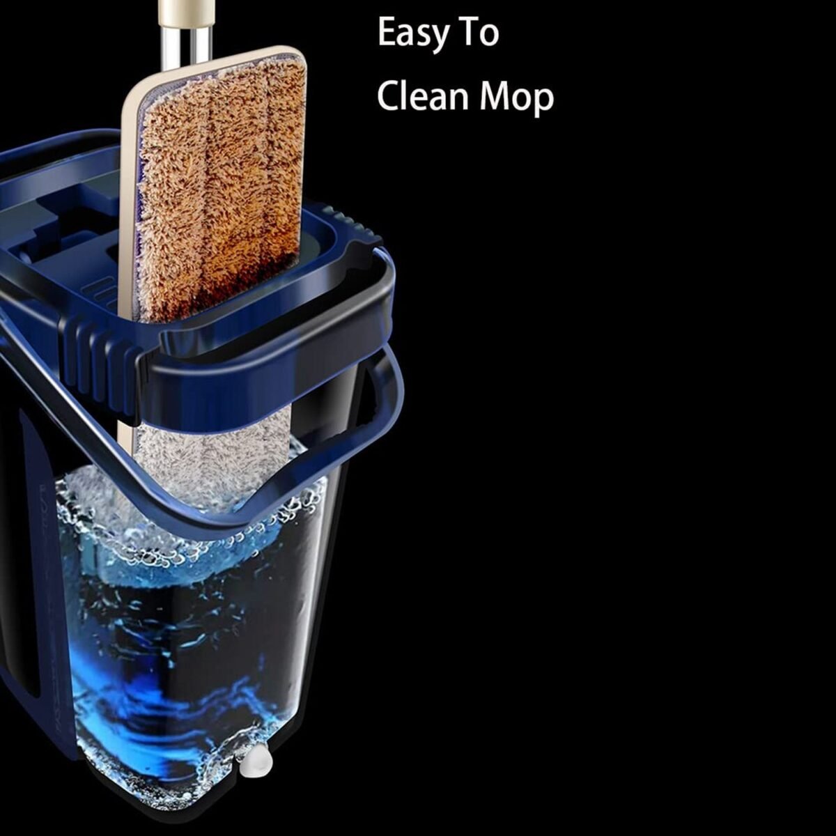 Scratch Cleaning Mop with 2 in 1 Self Clean Wash Dry Hands Free Flat Mop - Image 4