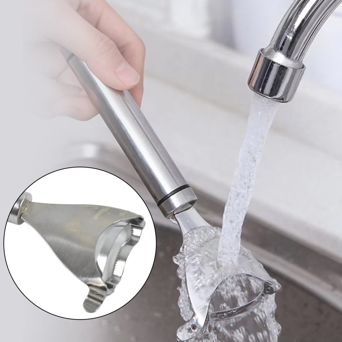 Stainless Steel Corn Peeler Con Cob Remover Cutter (1 Pc) - Image 5
