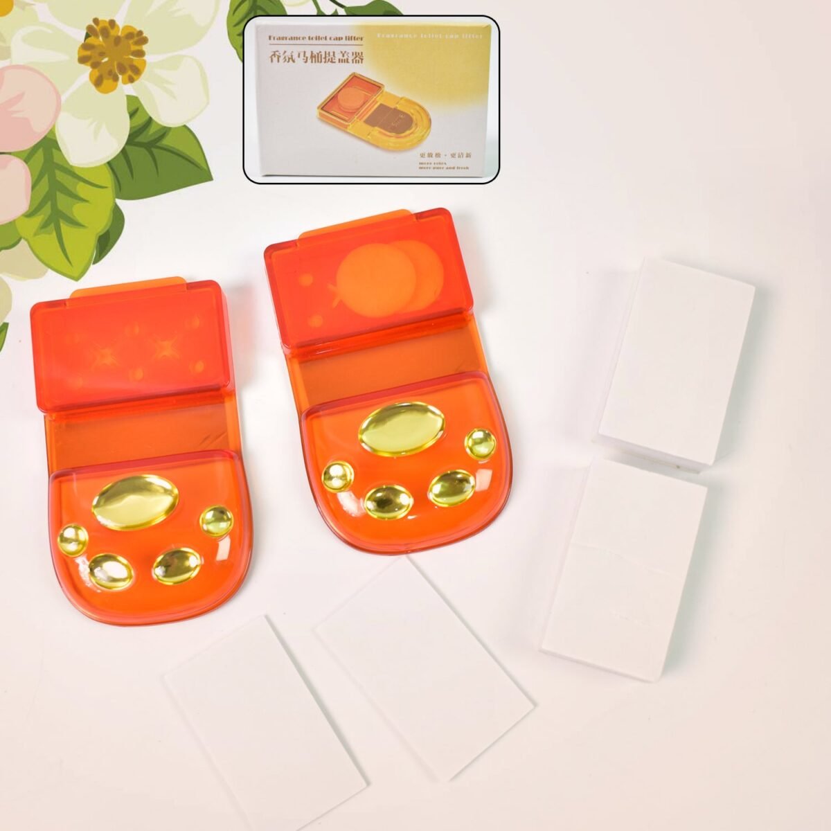 Fragrance Toilet Cap / Lid Lifter Toilet Seat Cover (2 Pc Set) - Image 5