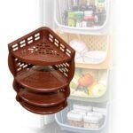 Multi Purpose Plastic Corner Rack a Stylish Storage Shelf for Kitchen / Living Room / Bathroom (1 Pc / 3 Layer ) - Image 3