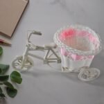 Plastic Cycle Flower Vases For Home Decor; Bicycle Flower Pot Stand (1 Pc) - Image 4