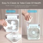 Portable Air Cooler Fan with 7-Color Light – Personal AC Fan - Image 3