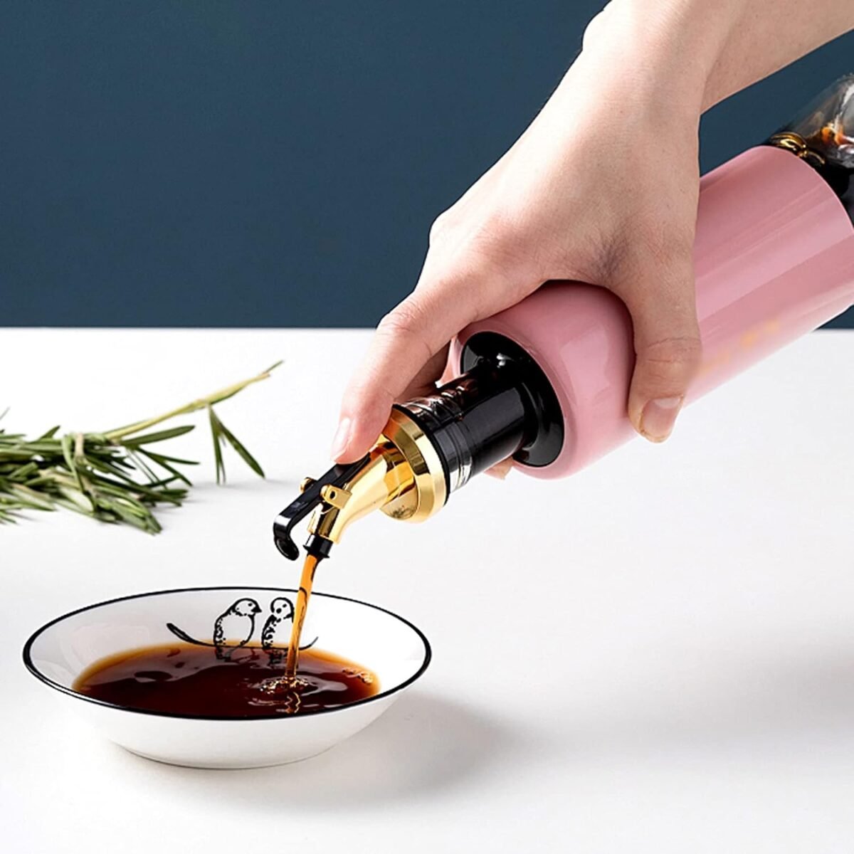 Olive Oil Dispenser – Leakproof Glass Bottle with Non-Drip Spout for Kitchen & Cooking (300 ML) - Image 1