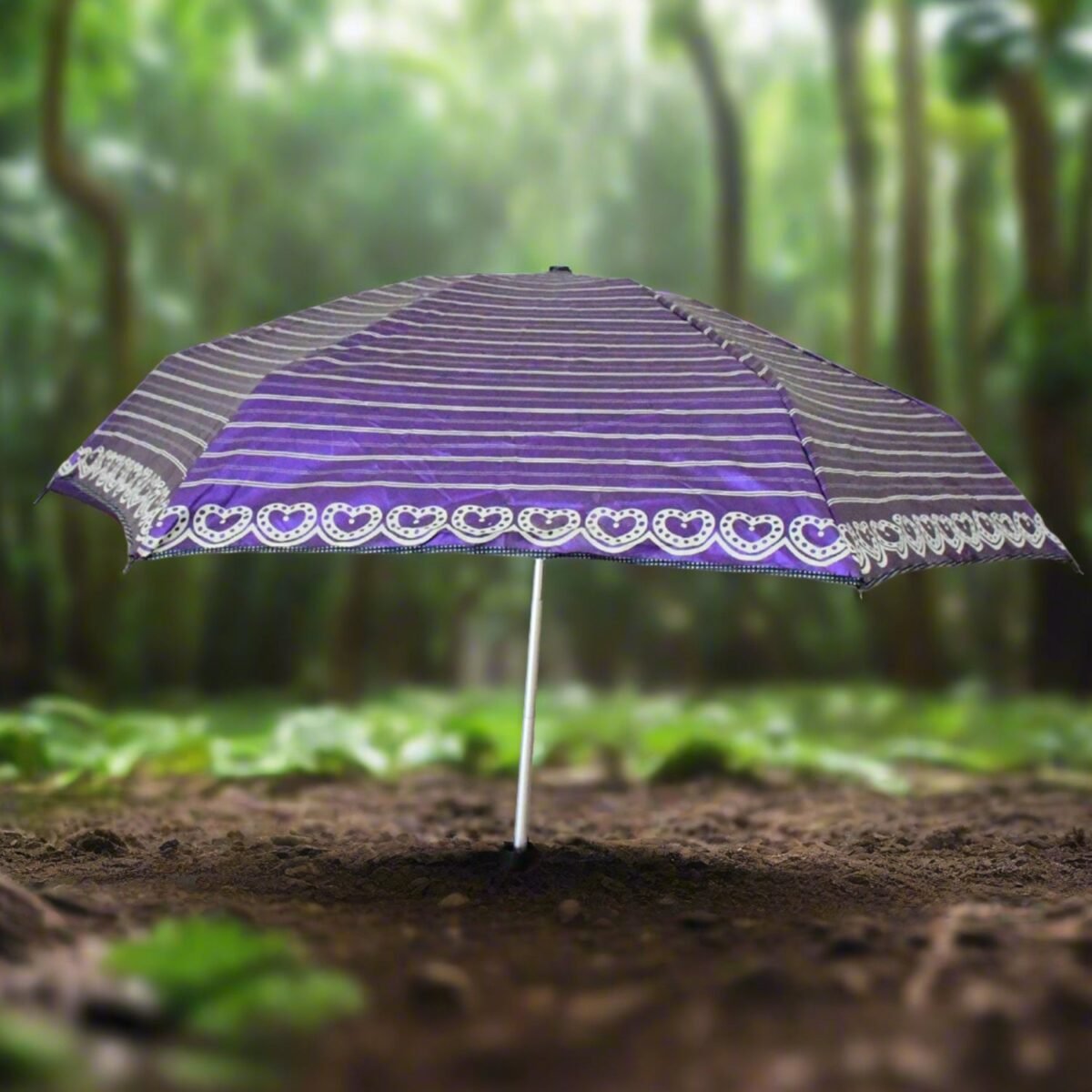 3-Fold & 5 Floor Sun Protective Solid Foldable Umbrella (1 Pc) - Image 6