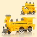 Pull and Go Train with Light Plastic String Pull Back Train (1 Pc / Mix Color) - Image 3