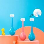 Soft Bristle 3-Sided Training Toothbrush – Inverted Silicone Head for Kids (Ages 2-12, 1 Pc) - Image 2