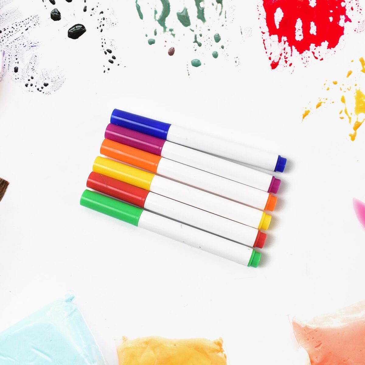 Multicolour colour-your-own inflatable animals With 6pcs Colored Pen Markers (1 Set) - Image 6