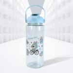 3 in 1 Plastic water drinking bottle with handle straw  (3 Pcs Set) - Image 3