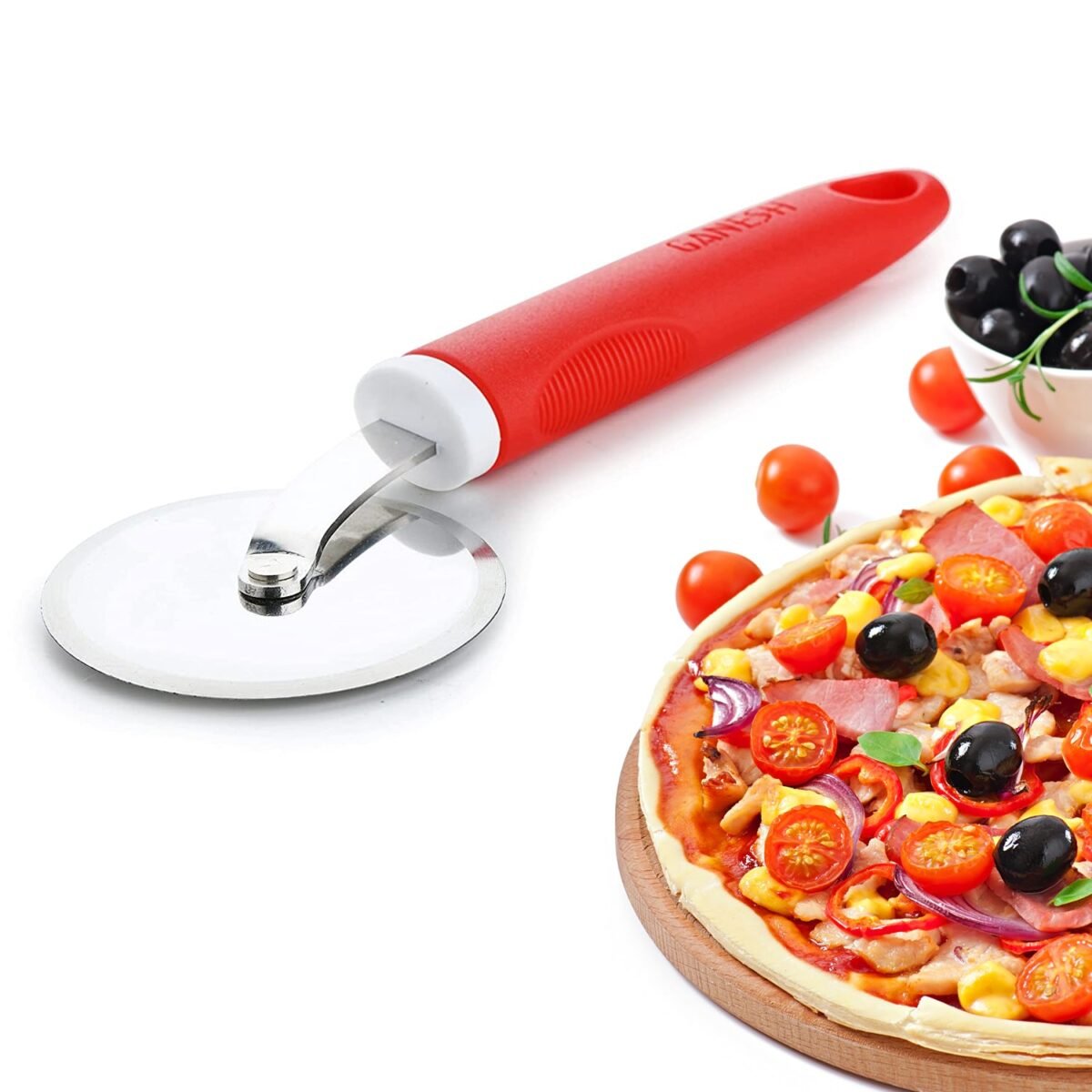 Ganesh GANESH PIZZA  /  PASTRY CUTTER Wheel Pizza Cutter  (Stainless Steel) - Image 3