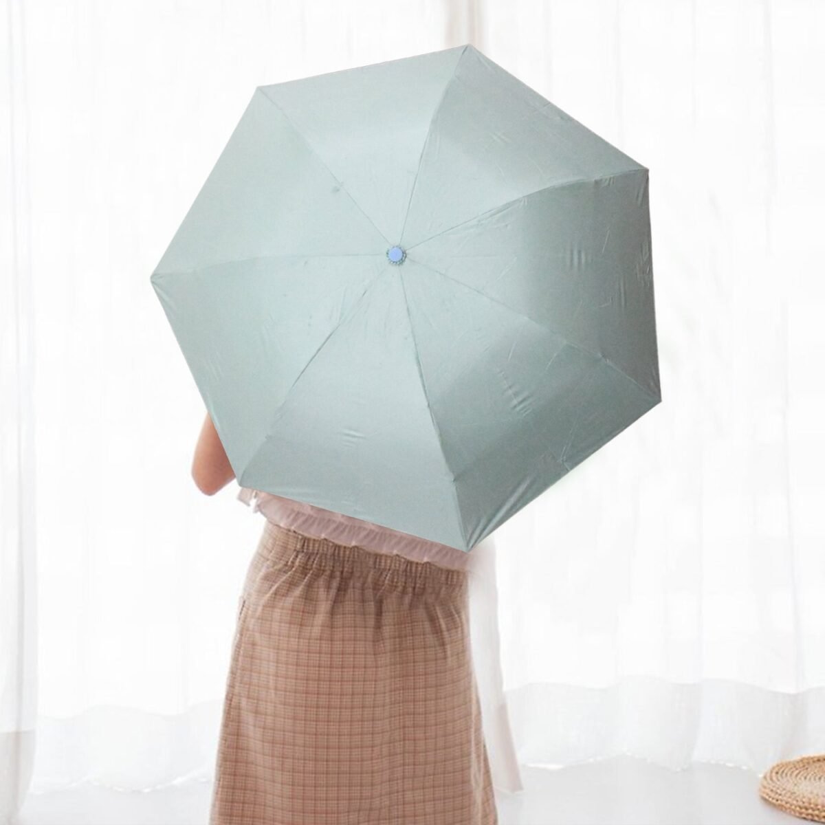 3 Fold Manual Open Umbrella | Windproof, Sunproof & Rainproof with Sturdy Steel Shaft | Easy to Hold & Carry | Umbrella for Women, Men & Kids (1 Pc) - Image 6