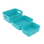 Multipurpose Smart Shelf Basket  Storage Basket (Set 3 Pc) - Image 5