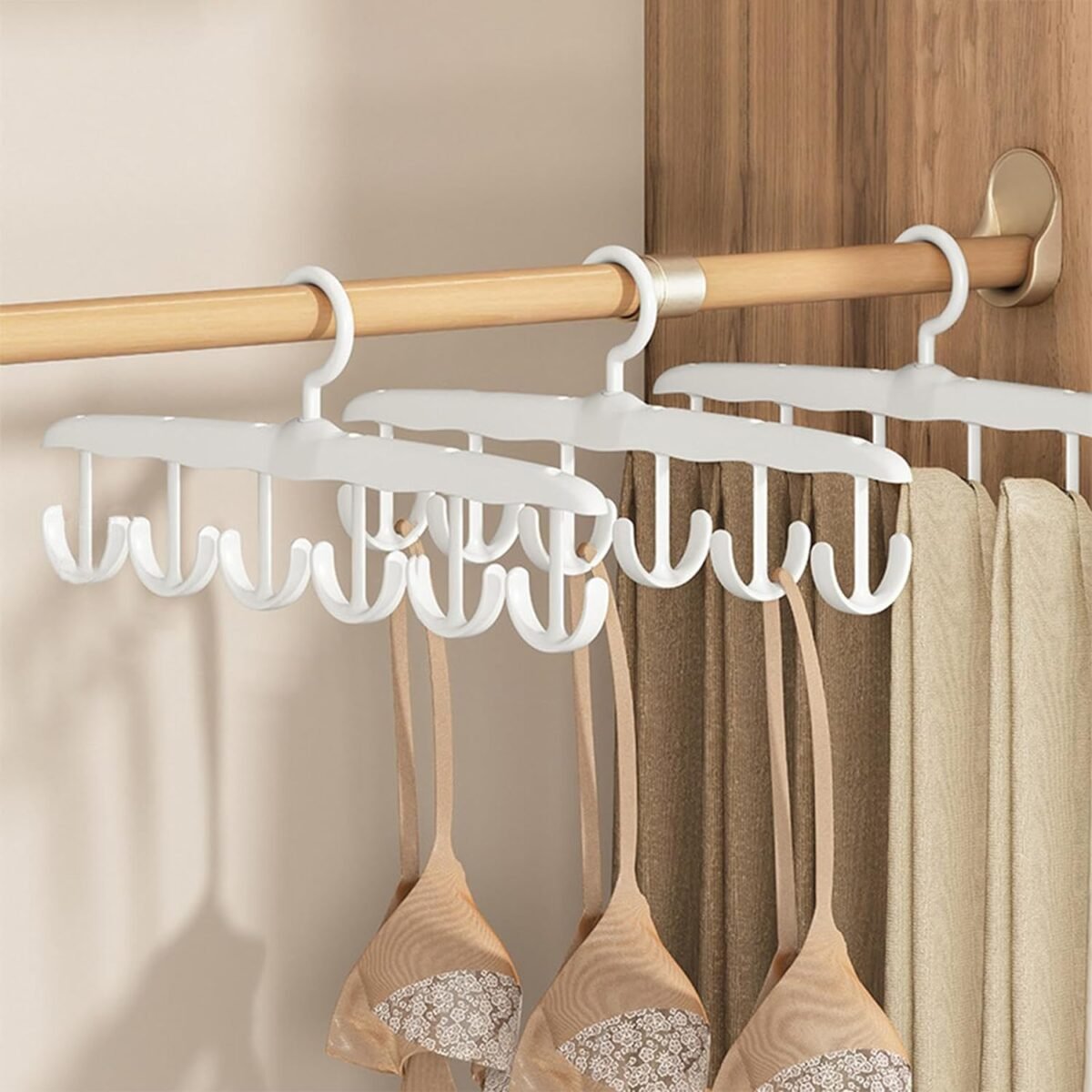Rotatable Tank Top Hanger – Space Saving Closet Organizer for Dorms & Apartments (12-Hook) - Image 3