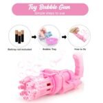 8-Hole battery operated Bubbles Gun Toys for Boys and Girls - Image 4