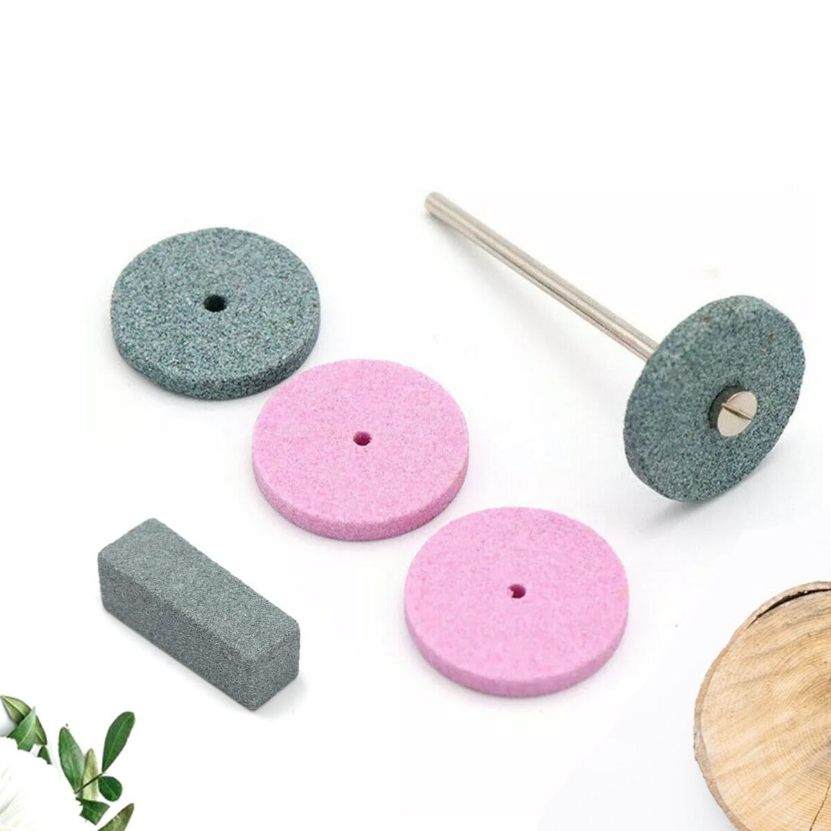 Mini Abrasive Wheel, Quickly Change Stone Mounted Grinding Wheel (6 Pcs Set) - Image 1