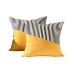 Decorative Pillow Covers Cushion Cases Soft Cotton (22 × 22 Inch / 1 Pair / 2 Pc)