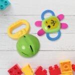 Kinder Rattles Classic Store Plastic Non-Toxic Shake and Grab Ball Baby Rattles & Teethers (8 Pcs Set) - Image 3