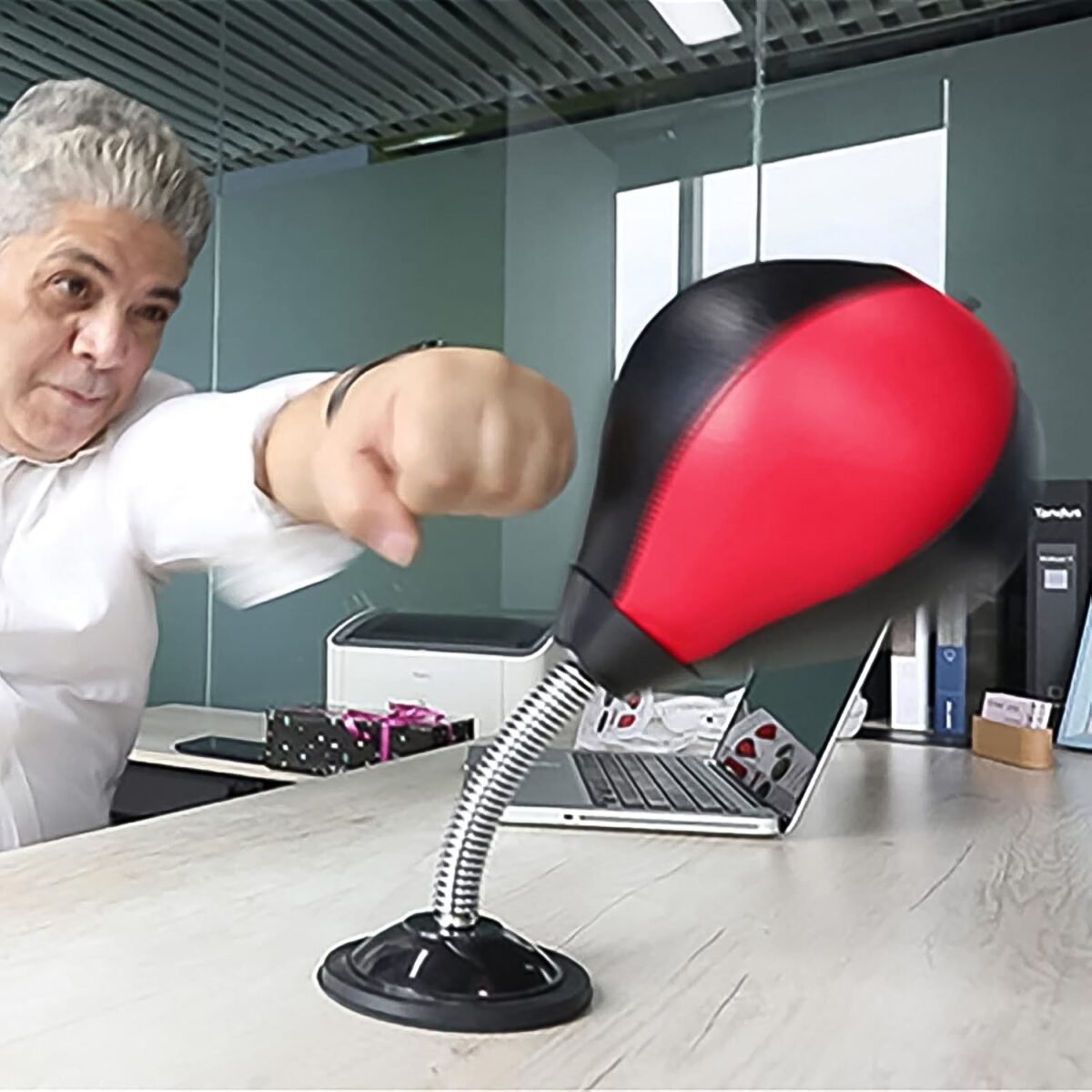 Inflatable Punching Bag with Air Pump - Image 1