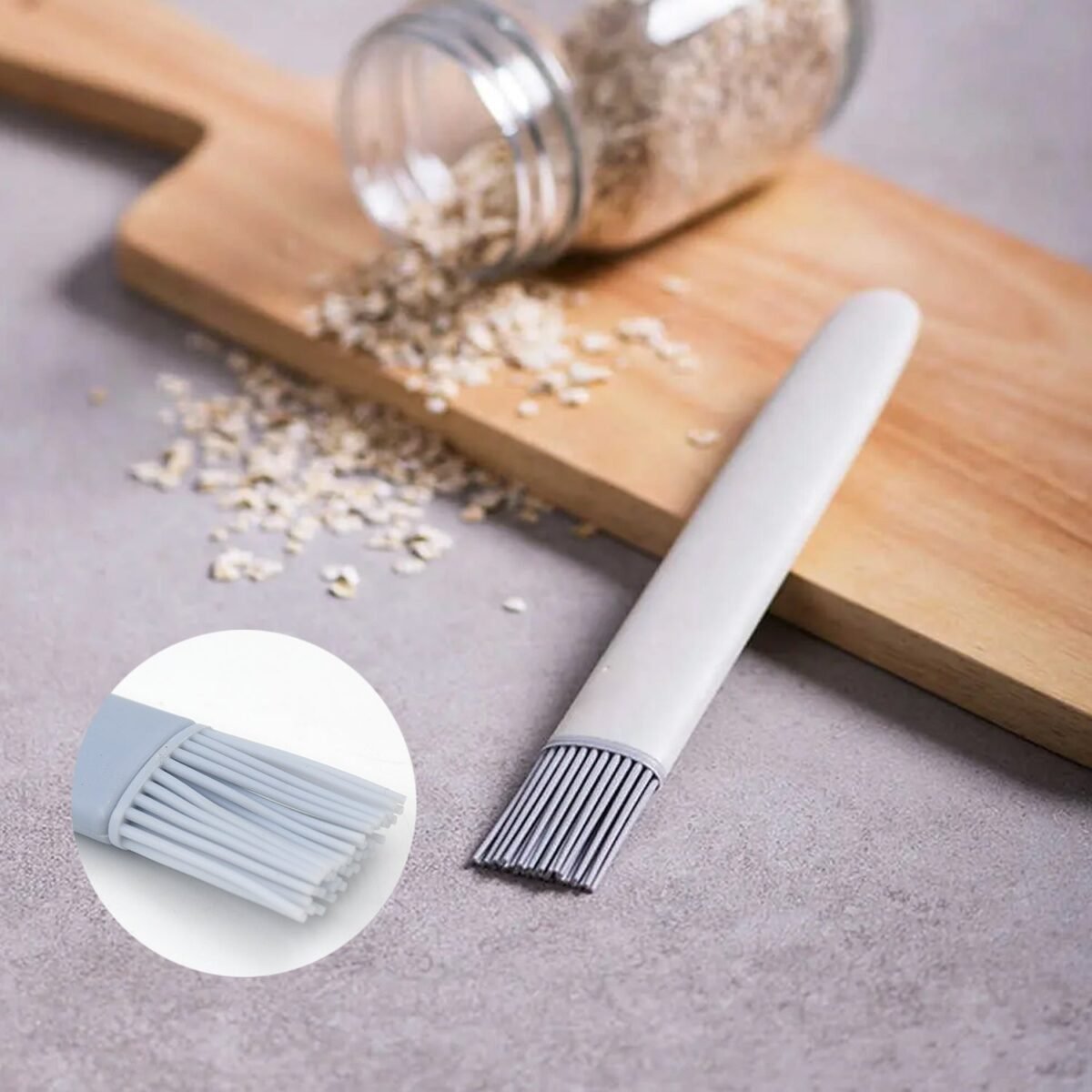 Pastry Brush, Basting Brush BBQ Sauce Marinade Meat Silicone Oil Brush (1 Pc) - Image 4