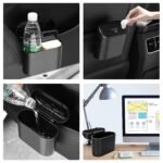 Plastic Mini Car Trash Can / Bin with Lid (1 Pc / With Brown Box) - Image 8