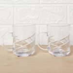 Glass Coffe & Tea Cup / Mug Enjoy Your Drink in Style, Water glass (6 pcs Set / 220 ML) - Image 3