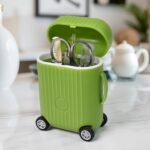 Manicure Kit, Pedicure tools for feet, Nail Clipper (8 Pcs Set / With Mini 4 Wheel Suitcase Trolley) - Image 3