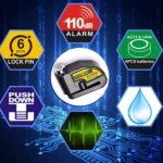 Alarm Disc Lock Motorbike Anti-Theft Disc Brake Lock (1 Pc / With 2 Key) - Image 3