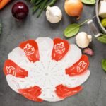 Folding Fruit Basket with Hanging Stand – Lotus Shape Tray for Fruits & Vegetables (1 Pc) - Image 3