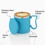 300ml Stainless Steel Mug: Insulated, Leakproof Lid, Hot/Cold Drinks (Mix Color) - Image 6