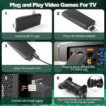 Wireless Controller Gamepad with 10,000+ Games, 4k Ultra HD Game Sticks Output, and 2.4GHz Wireless Controller Video Games with 64gb Memory Card (1 Set) - Image 4