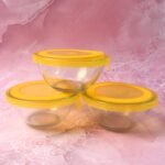 Dazzle Glass Bowl Set Mixing / Storage Bowls with Lids (3 pcs Set) - Image 4