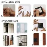 Automatic Door Closer Punch-Free Automatic Sensor Door Closer With 4 Screw - Image 3