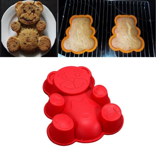 Set of 4 Silicone Animal Moulds for Cake, Chocolate, Soap & Candle Making