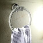 Unbreakable ABS Round Towel Ring Wall Mounted Stand / Holder (1 Pc) - Image 3