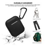 Silicone Shockproof Protection Wireless Headphones Carrying Box Cover with Metal Keychain - Image 4