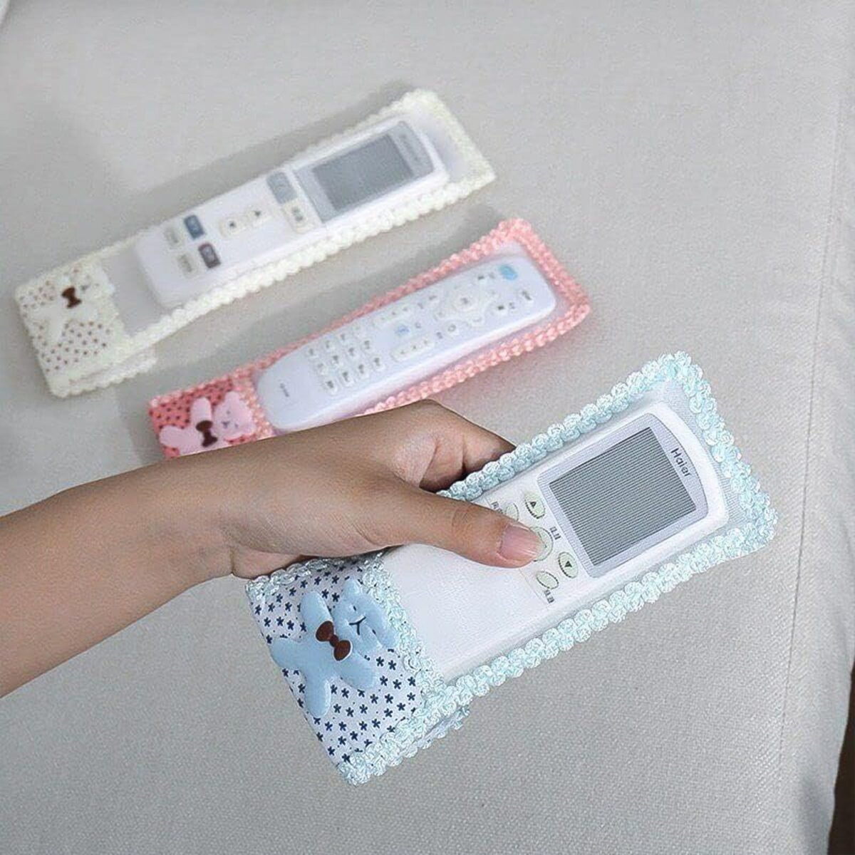 Cartoon Cloth Lace Remote Control Cover Remote Case (1 Pc / 21×8 CM / Medium) - Image 4