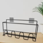 Metal Self Adhesive Multipurpose Kitchen Accessories Organizer Rack Wall (1 Pc) - Image 3