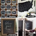 Blackboard Erasable Wall Sticker Chalkboard Sticker Removable Blackboard Wall Stickers Mural for Kids Room