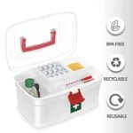Medical Storage Box with Detachable Tray & Handle - Image 4