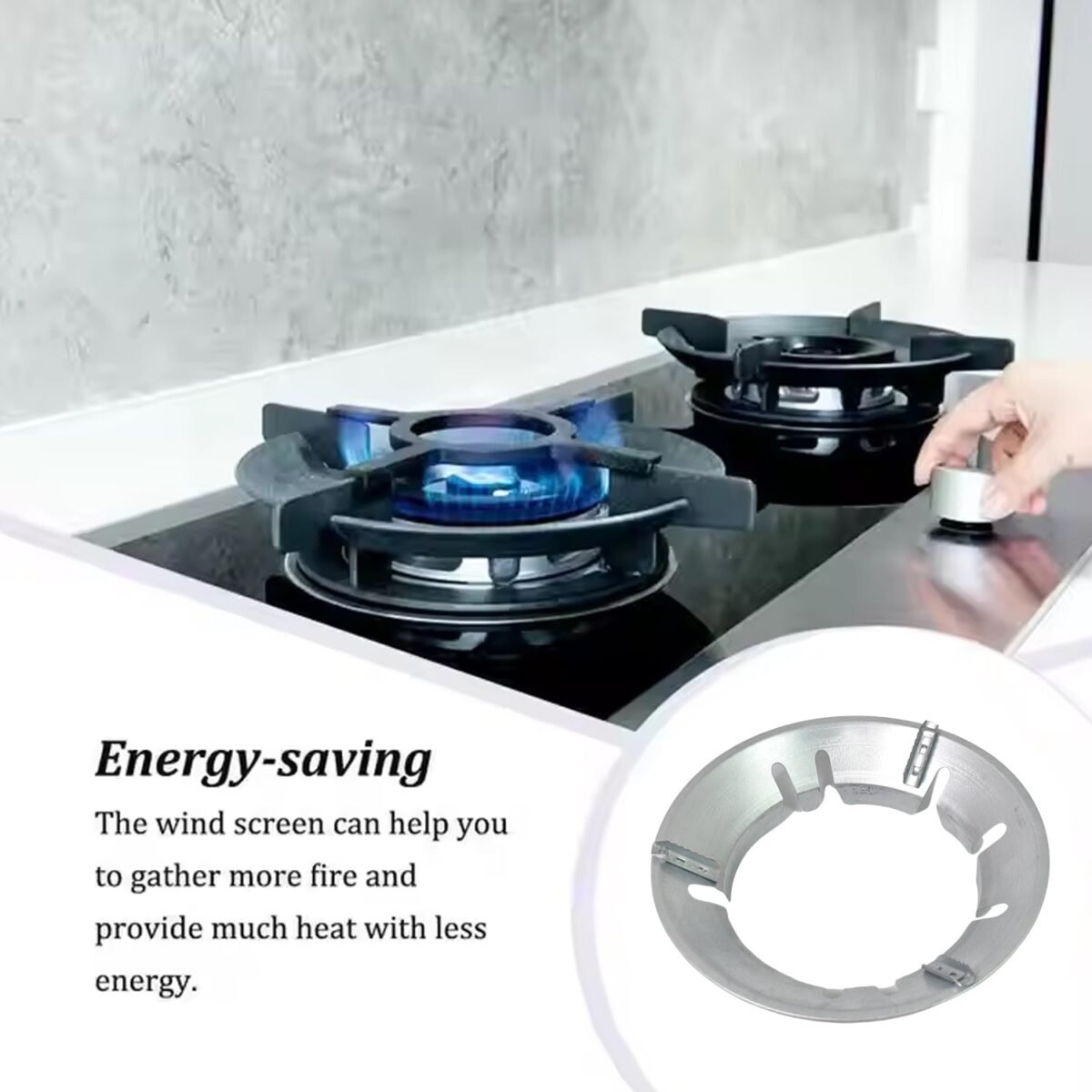 Gas Stove Burner Cover / Stand (221 Gm / 1 Pc) - Image 3