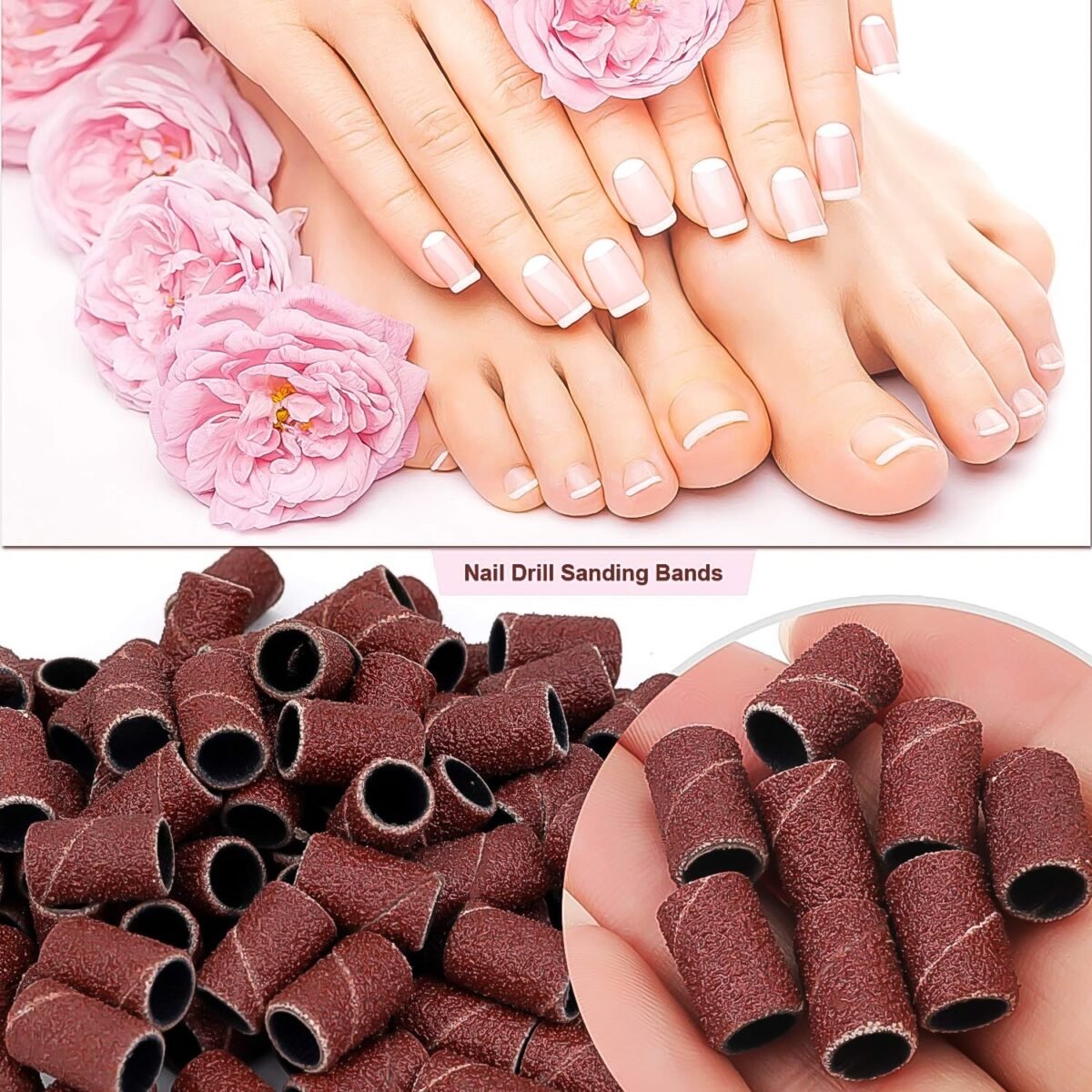 Nail Drill Sanding Band Machine Replacement Bits Pedicure Tool (10 Pcs Set) - Image 5