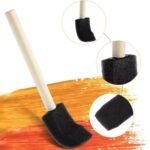 Multipurpose Sponge Brushes for Painting with Wooden Handles - Image 4