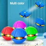 Football Flat Throw Disc - with 3 LED Light Flying Toys - Image 3