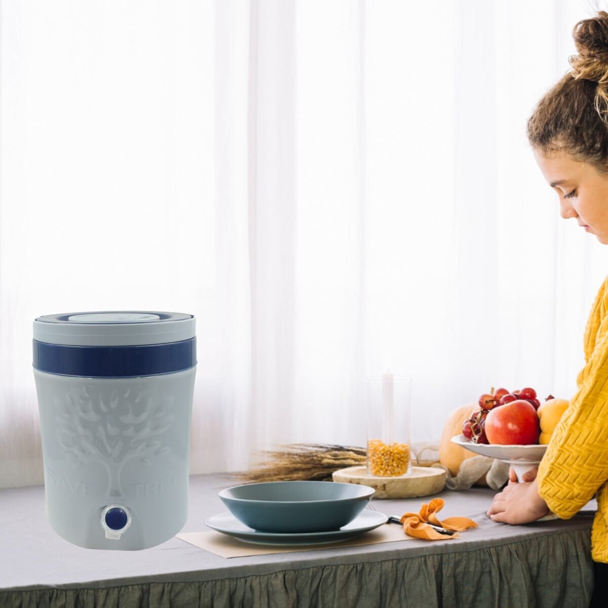 Insulated Water Jug with Tap (12000ml): Leakproof, Travel Cooler - Image 5