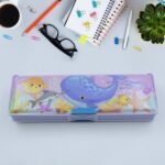 Multipurpose Cartoon Pencil Case – Double Deck Compass Box with 2 Compartments - Image 7