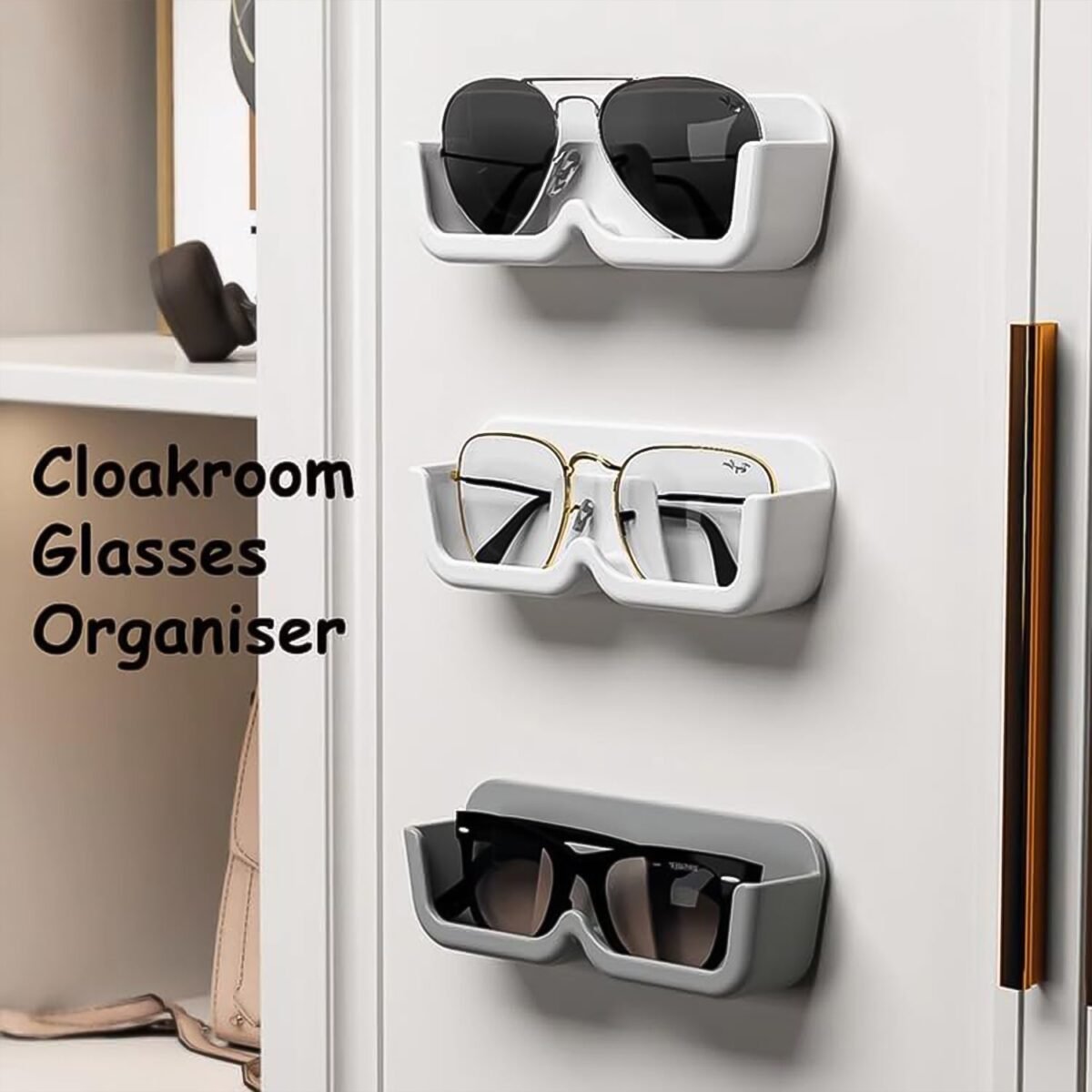 Wall Mounted Sunglasses Holder (4 Pcs Set) - Image 6