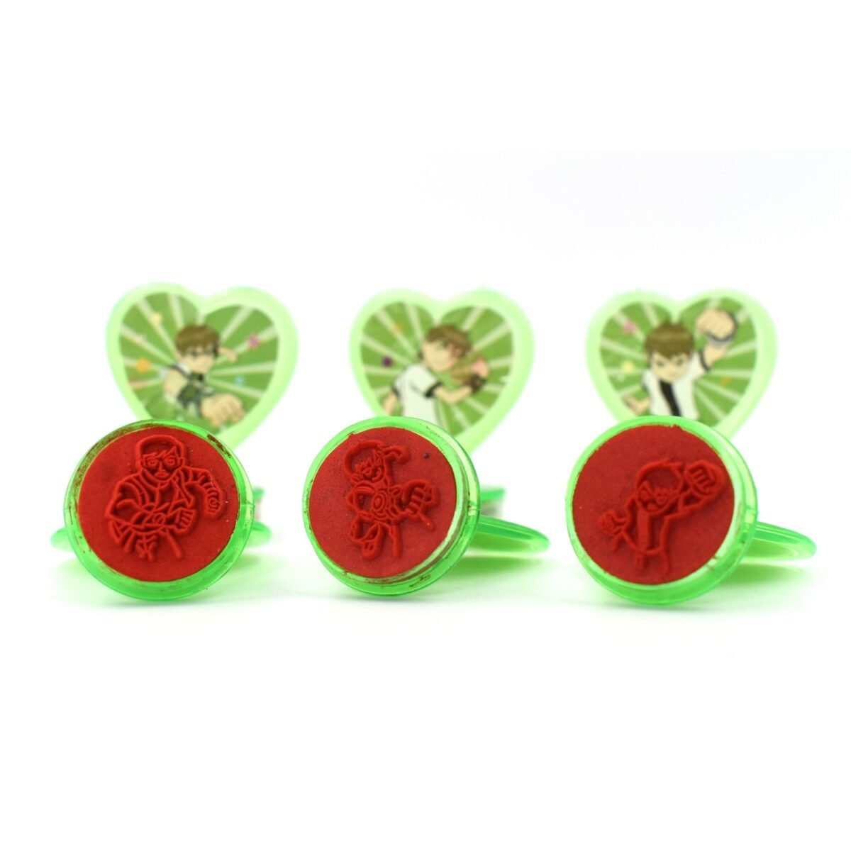 Cartoon Heart Stamps – Motivational Reward Stamps for Kids, Teachers & Parents (6 Pc, Multicolor) - Image 6