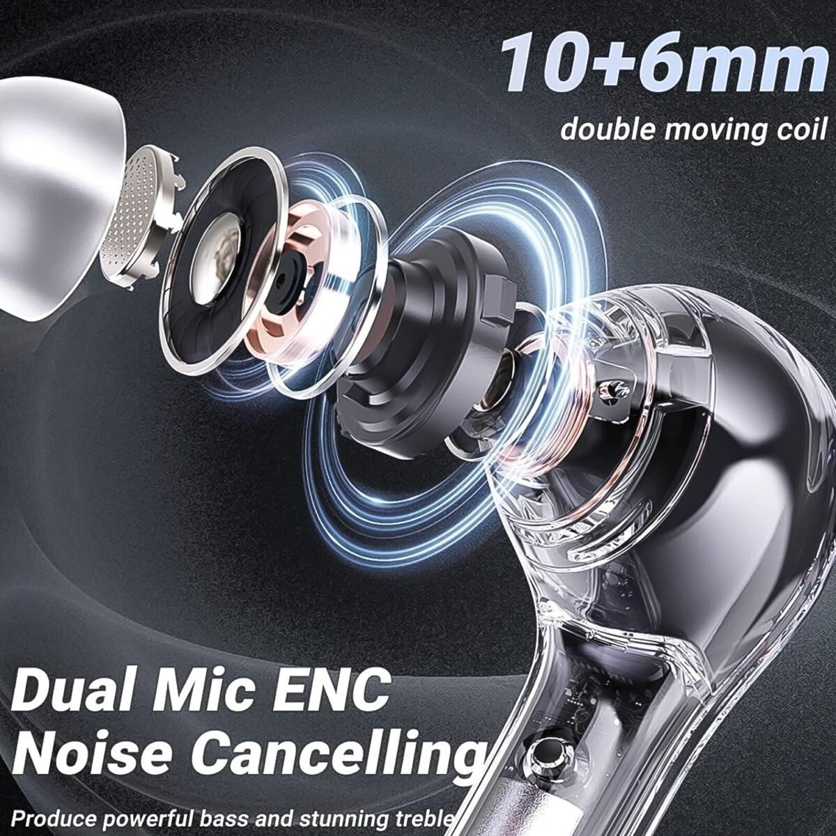 Wireless Bluetooth 5.3 In-Ear with Microphones, 200mAh Battery (1 Pc) - Image 3
