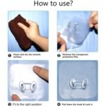Transparent Self-Adhesive Wall Hook – Drill-Free, Waterproof & Oil-Proof for Toothbrush, Socket (1 Pc) - Image 6