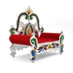 Bal Gopal Sihasan Throne - Large Decorative Stand for Home Temple Deity Display - Image 7