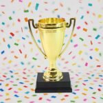 Golden Birthday Trophy – “You Are Great Happy Birthday” Plastic Award with Base - Image 3